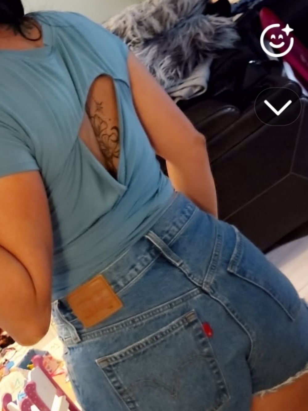 Blogilates Reversible Bow Back Tee M - Picture 3 of 15